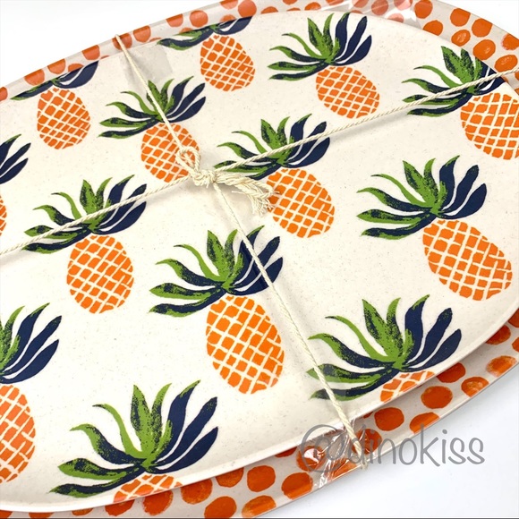 OPALHOUSE 7 piece Pineapple Serving Platters and Serveware Set - Picture 8 of 16